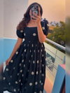 Zarvika Pure Cotton Printed One Piece Long Western Wear Dress Wholesale Online